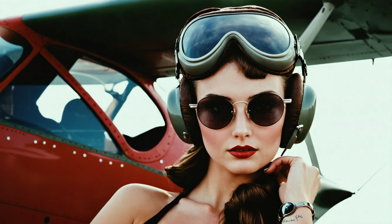 aviator Pin Up