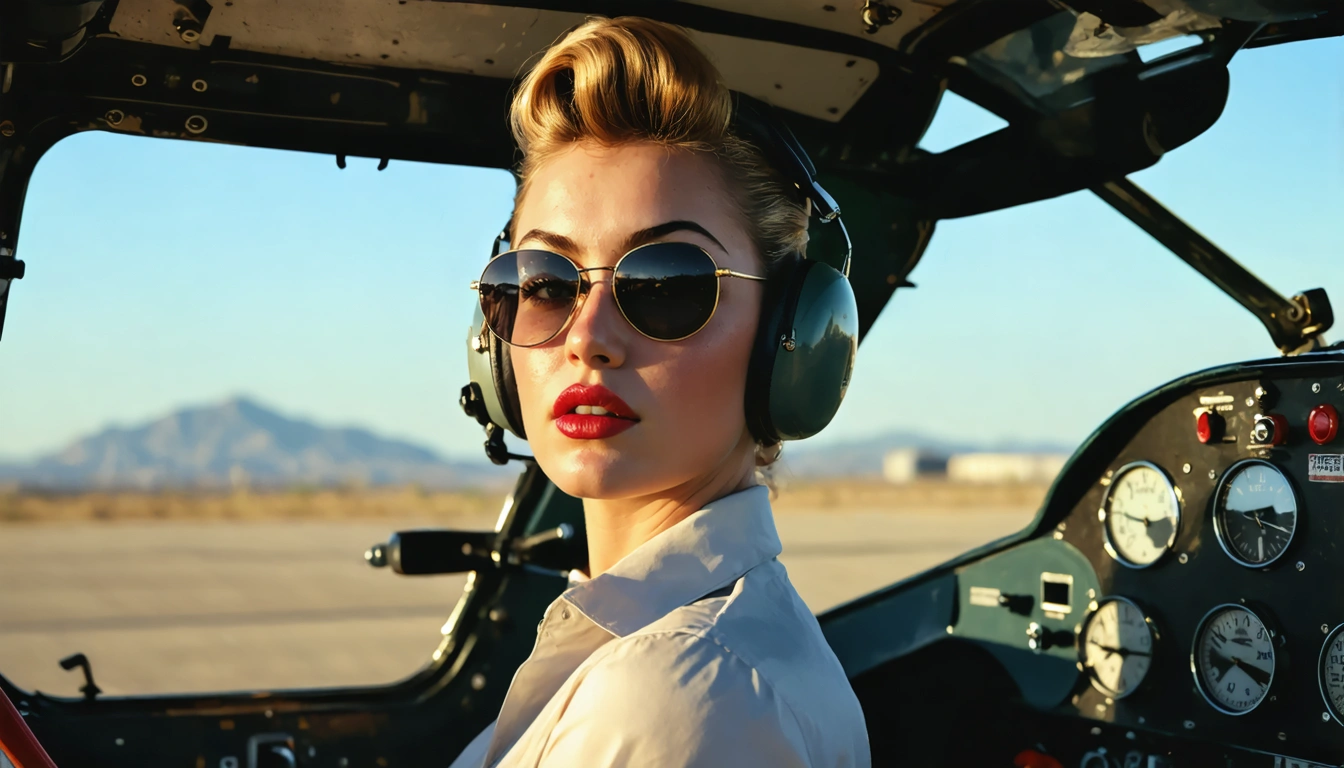 aviator Pin Up